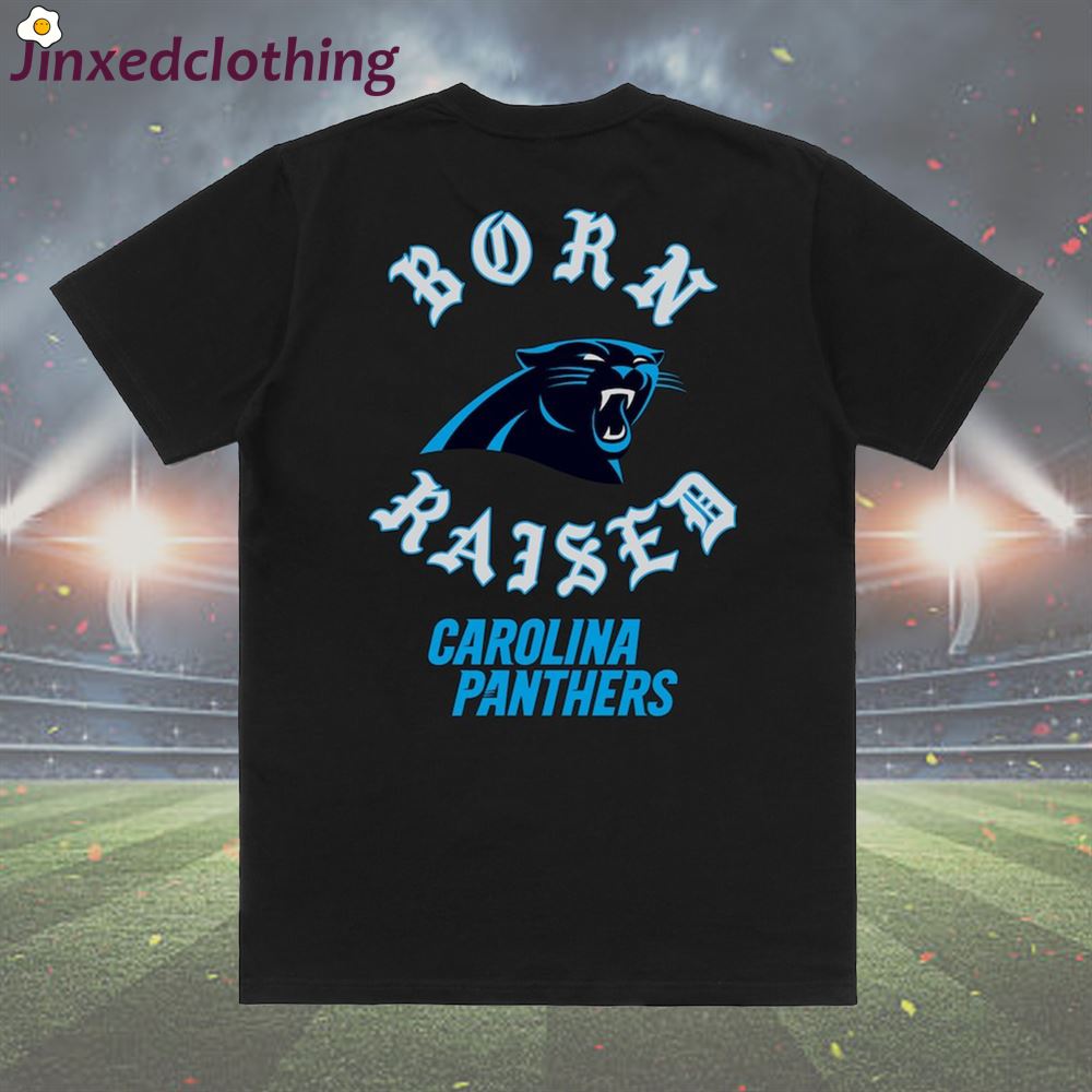 Official Carolina Panthers Born X Raised T-shirt 